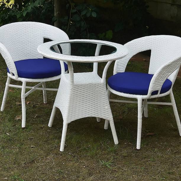 KLODOR Garden/Balcony/Terrace/Poolside Patio Seating Chair & Table Set For Outdoor Metal Outdoor Chair