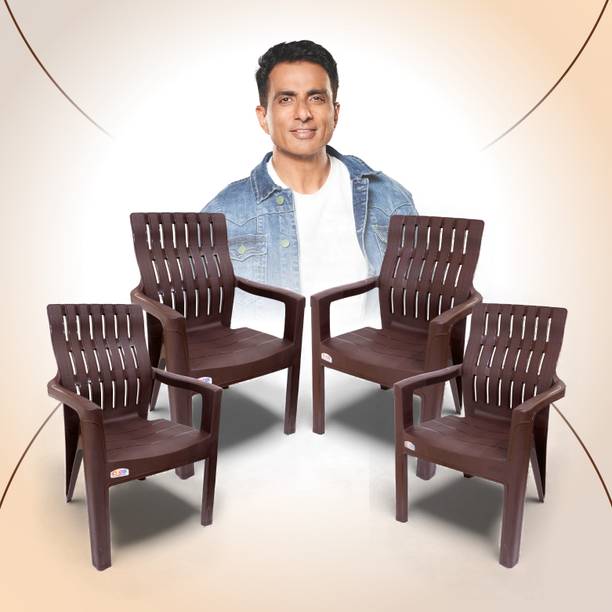 AVRO furniture 9998 Heavy Duty, Durable, Stackable, Indoor & Outdoor Use, Living Room Kursi, Plastic Outdoor Chair