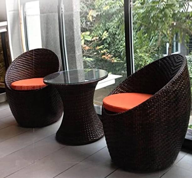 KLODOR Premium Garden/Outdoor/Balcony/Terrace/Coffee/Poolside Patio Chair & Table Set Metal Outdoor Chair