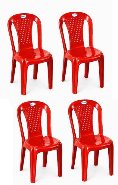 SRI GAYATHRI POLYMERS Premium Plastic Armless Chair|Strong,Durable|Indoor Outdoor|Home,Garden,Balcony Plastic Outdoor Chair