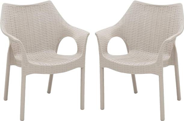 Supreme Cambridge Designer Rattan Finish Fully Comforted 100% Virgin Plastic Outdoor Chair