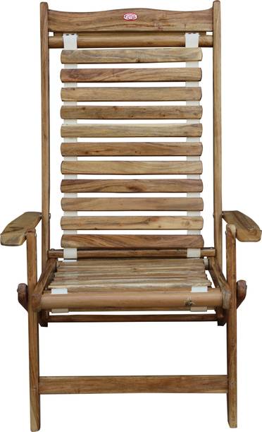 ROYAL BHARAT HIGH BACK CHAIR WTH WOODEN STRIPES Solid Wood Outdoor Chair
