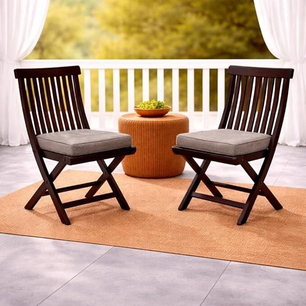 WELL KNOWN WELL KNOWN Wooden Folding Chair | Portable Foldable Armchair Solid Wood Outdoor Chair