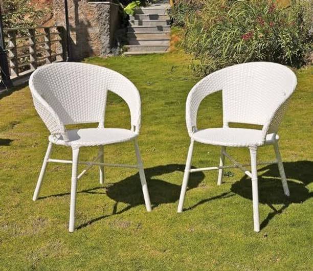 Wooden Street Sienna Set of 2 Outdoor Seating Chairs, Garden Patio Coffee Chair Set Metal Outdoor Chair