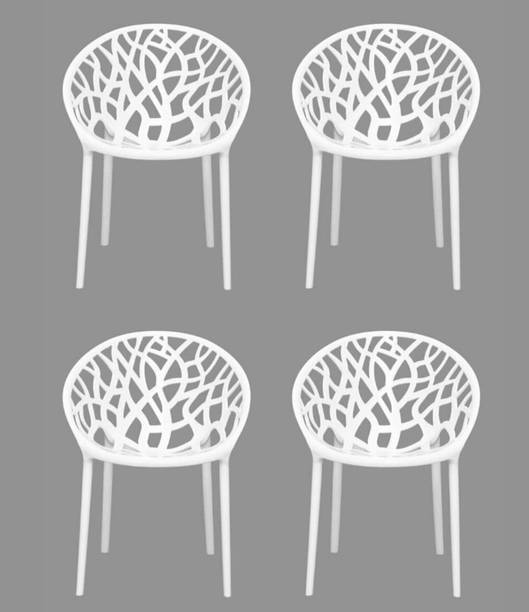 Anmol ANMOL DIVINE CURVE CHAIR SET OF 4 FULLY COMFORT Plastic Outdoor Chair
