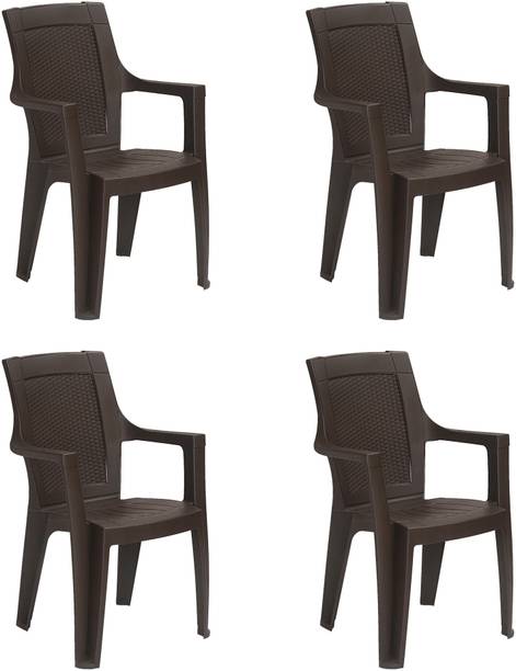 NILKAMAL LTD High Back Chair with Arm Mystique Plastic Outdoor Chair