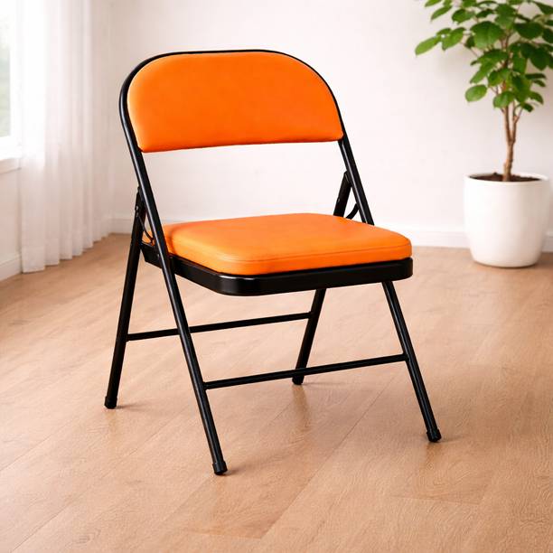 Pistevo Durable Folding Chair | Portable, Space Saving for Home & Office Metal Outdoor Chair