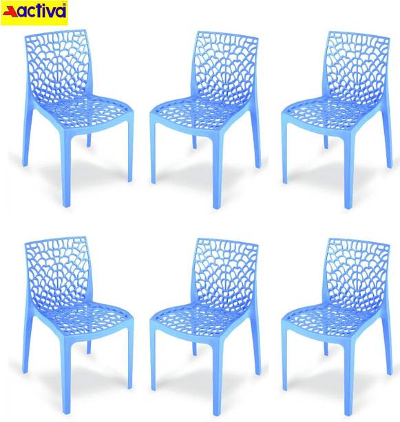 ACTIVA Web Designer Plastic Chair for Home, Cafe|Lightweight & Stackable Seating Chair| Plastic Outdoor Chair
