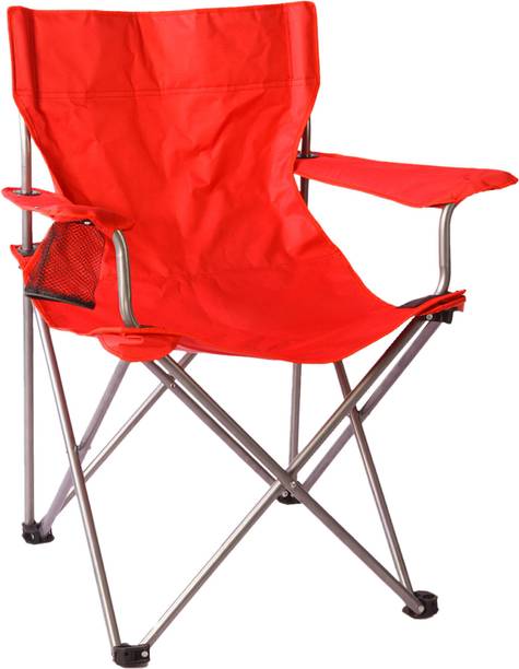 Tidy Homz Camping Chair- Beige for outdoor seating, campaigning, Picnic etc. Metal Outdoor Chair