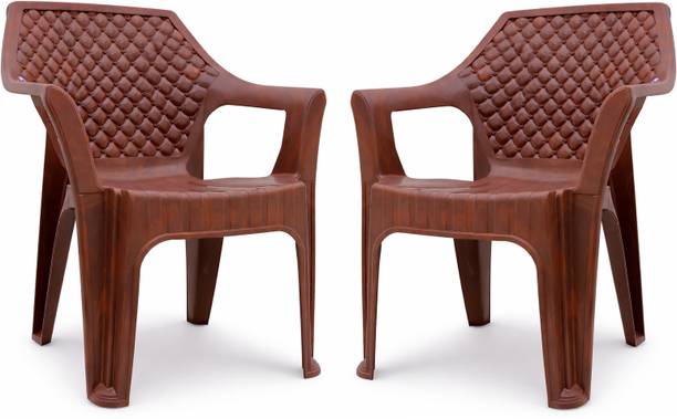 ARLAVYA Premium Arm Chair | 1 Year Warranty | Spacious Chair for Home, Garden,Office Plastic Outdoor Chair
