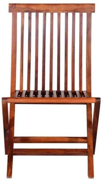 FURNISQUARE Sheesham Solid Wood Folding Chair for Living Room/Garden Solid Wood Outdoor Chair