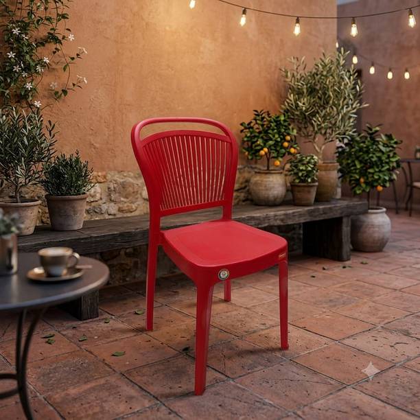 MSR Mango Salsa Chair Strong & Sturdy Outdoor Home Cafe Living Room Dining Chair Plastic Outdoor Chair