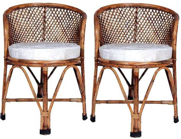 manufactree garden/balconychair with cushion Cane Cafeteria Chair