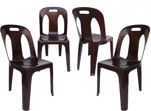 Binani Toss Plastic Chair For Home/Office/Garden|Durable & Iightweight Armless Chair| Plastic Outdoor Chair