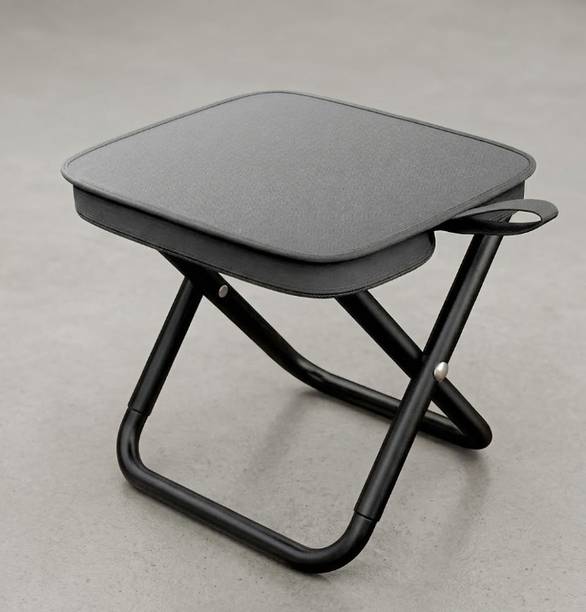 shivastride enterprise Folding Stool Portable Mini Outdoor Seat with Carry Bag Metal Outdoor Chair