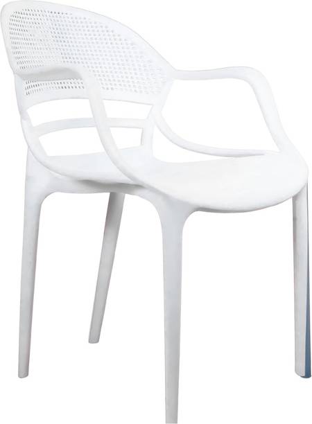 Diya Sunset Web Plastic Chair with Handle for Dining Room, Cafe and Restaurents Plastic Outdoor Chair