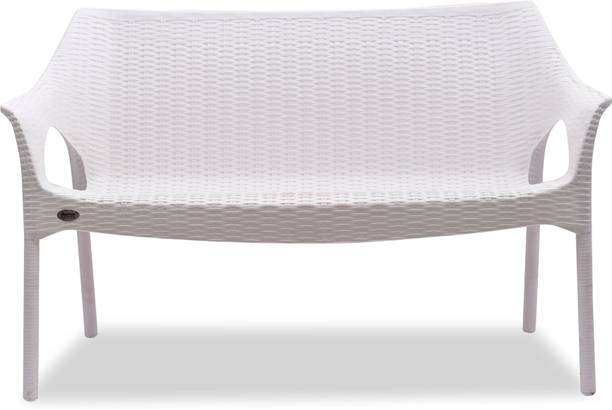 Supreme Supreme Cambridge Plastic Chair with Rattan Finish|Armchair For Home/Office| Plastic Outdoor Chair