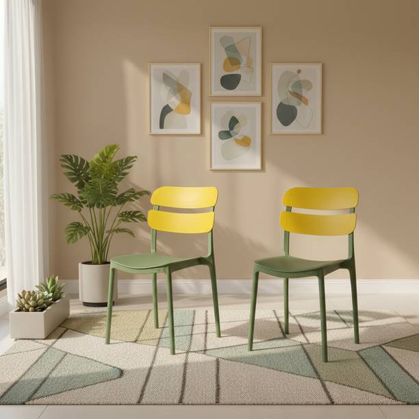 TrendyLivings Marti Chair for Home | Dining Chair | Suitable for Home, Café & Restaurant Plastic Outdoor Chair