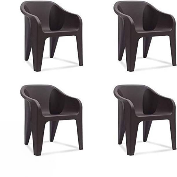 Nilkamal Eeezygo Chair Modern & Comfortable with Arm & Backrest for Study, Dining Plastic Outdoor Chair