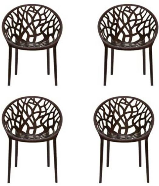 Anmol ANMOL DIVINE CURVE CHAIR SET OF 4 FULLY COMFORT Plastic Outdoor Chair