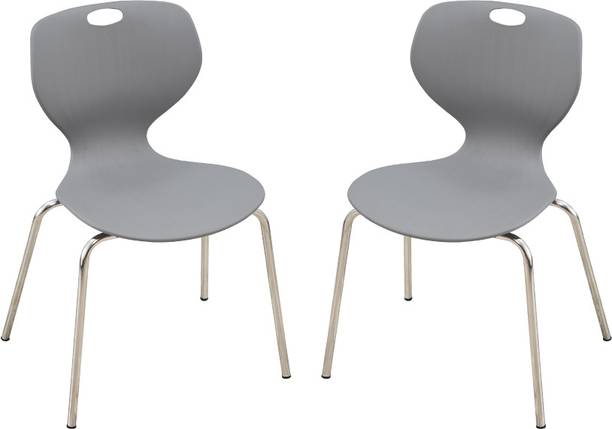 swagath furniture BOOM Plastic Chair with Stainless steel Legs for Indoor/Outdoor Plastic Cafeteria Chair