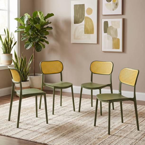 TrendyLivings Taquila Chair for Home | Dining Chair | Suitable for Home, Café & Restaurant Plastic Outdoor Chair