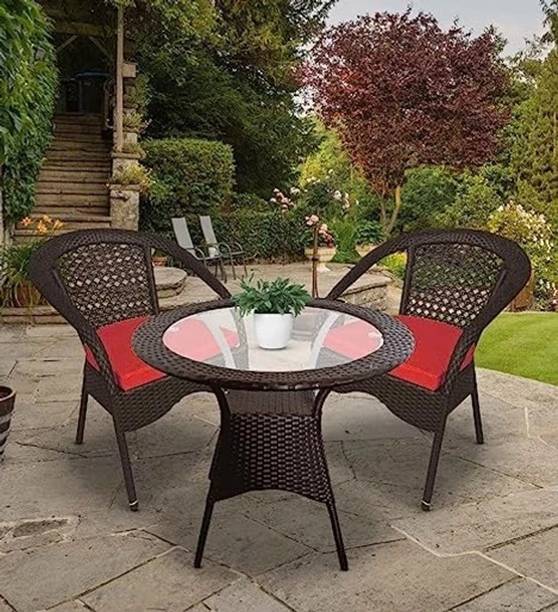 ZENTOX D08 Patio Chair Table Sets Garden Patio Seating Chair and Table Set Metal Outdoor Chair
