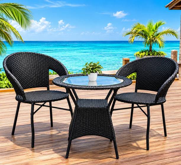 furnitureflix OUTDOOR/BALCONY/GARDEN/TERRACE TABLE CHAIR SET Metal Outdoor Chair