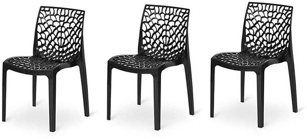 SOMRAJ Designer Web Plastic Living Room Outdoor Chair Plastic Outdoor Chair Plastic Outdoor Chair