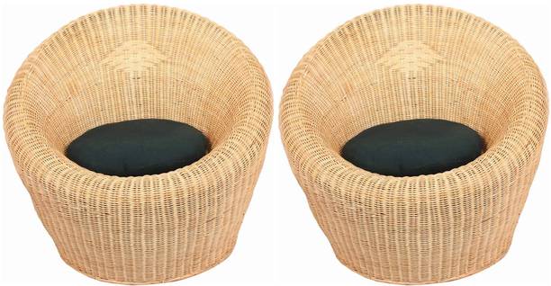 EVRA Cane Rattan Indoor Outdoor Garden Balcony Patio Living Room Chair Cane Outdoor Chair
