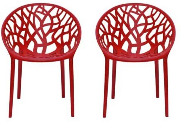 Anmol ANMOL DIVINE CURVE CHAIR SET OF 2 FULLY COMFORT Plastic Outdoor Chair