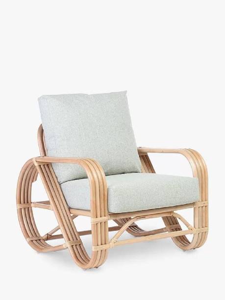 IRA Rattan Dining/Bar Chair with Armrests Modern Wooden Living Room Chair Bamboo Outdoor Chair