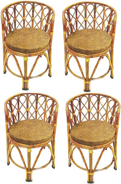 ZAANCREATION Cane Chair for Indoor & Outdoor with Cushion|Home,Cafe & Office Cane Living Room Cane Outdoor Chair