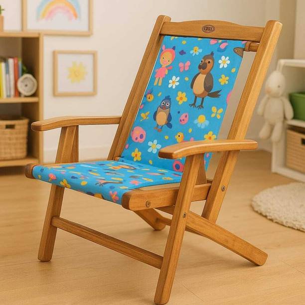 ROYAL BHARAT KIDS CHAIR-NTURAL TEAK Solid Wood Outdoor Chair