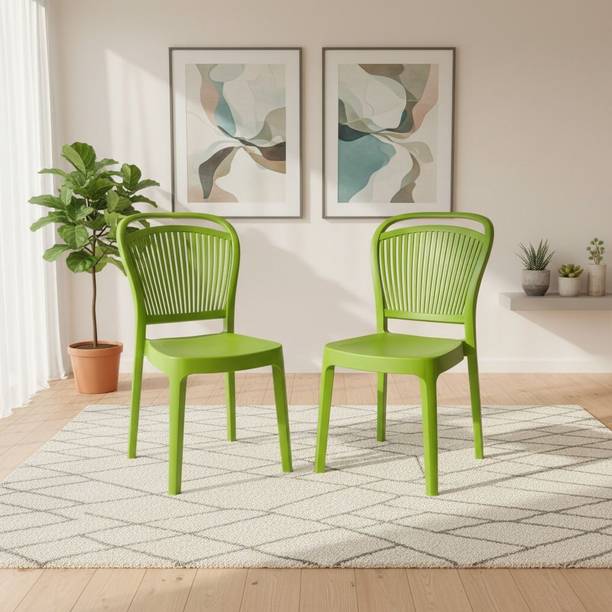 Furniture Yard Mango Salsa Plastic Chair/Stackable Plastic Chair/Strong & Sturdy Structure/ Plastic Outdoor Chair