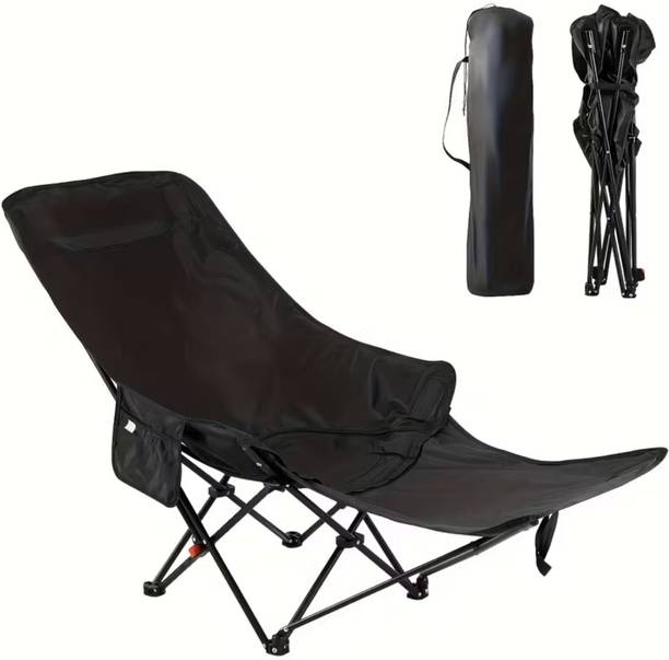 SAMVAT Foldable Camping Lounge Chair with Carry Bag, Portable Outdoor Recliner Chair Outdoor & Cafeteria Stool