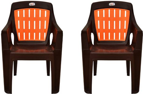 AVRO furniture 4001 Heavy Duty, Durable, Stackable, Indoor & Outdoor Use, Living Room Kursi, Plastic Outdoor Chair
