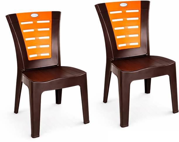 SRI GAYATHRI POLYMERS Armless Plastic Chair|Strong Back Support|Multipurpose Home&Kitchen Chair Plastic Outdoor Chair