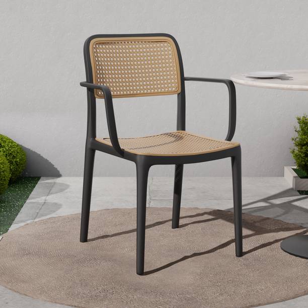beaatho Bloom Designer Arm Chair for Dining, Living Room, Bedroom, Cafe, Restaurant Plastic Cafeteria Chair
