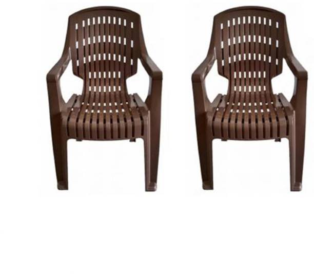Nilkamal 2230 -HIGH BACK (DARK BEIGE) Plastic Outdoor Chair