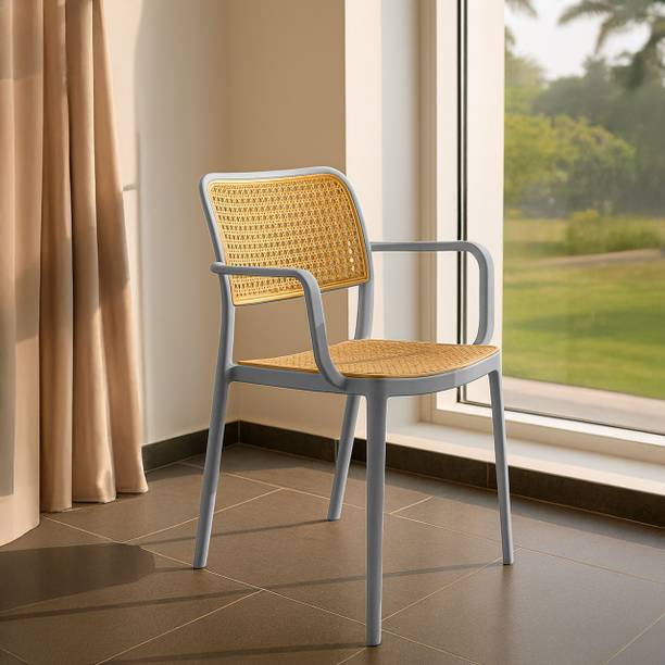 Diya Rolex chairs Web Plastic Chair | With Handle Chair for Dining Room, Plastic Cafeteria Chair