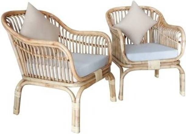 IRA Bamboo Chair with Cushions – Perfect for Garden & Living Room Bamboo Outdoor Chair