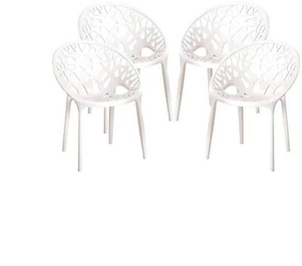 Nilkamal CRYSTAL-PP-WHITE-04 Plastic Outdoor Chair