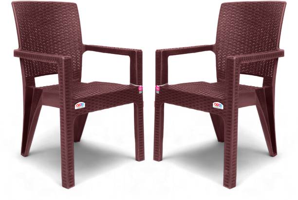 एवरो फर्निचर PLATINUM RATTAN Strong Durable Chair for Home, Garden, and Office Use प्लास्टिक आउटडोर चेयर