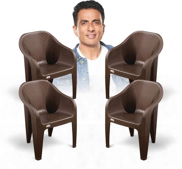 AVRO furniture 9100 Heavy Duty, Durable, Stackable, Indoor & Outdoor Use, Living Room Kursi, Plastic Outdoor Chair