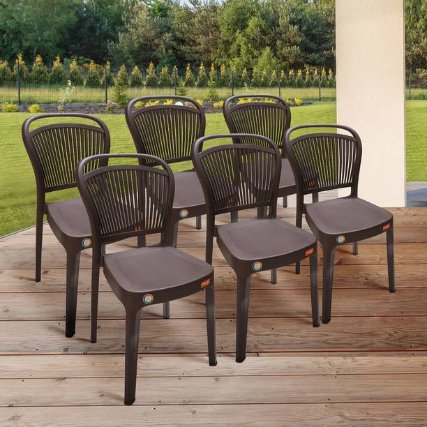 Furniture Yard Mango Salsa Plastic Chair/Stackable Plastic Chair/Strong & Sturdy Structure/ Plastic Outdoor Chair