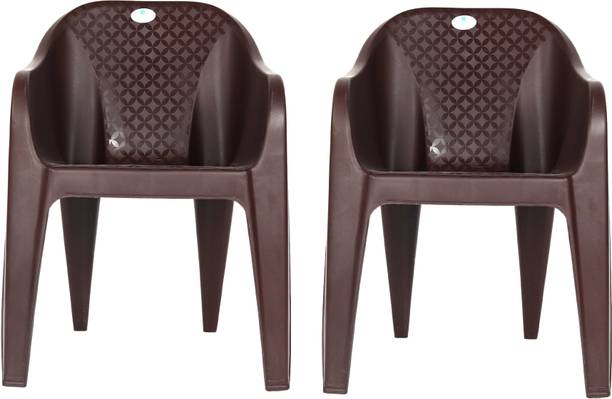 HOMIBOSS Plastic Chairs For home , Living Room, outdoor and Garden Plastic Outdoor Chair