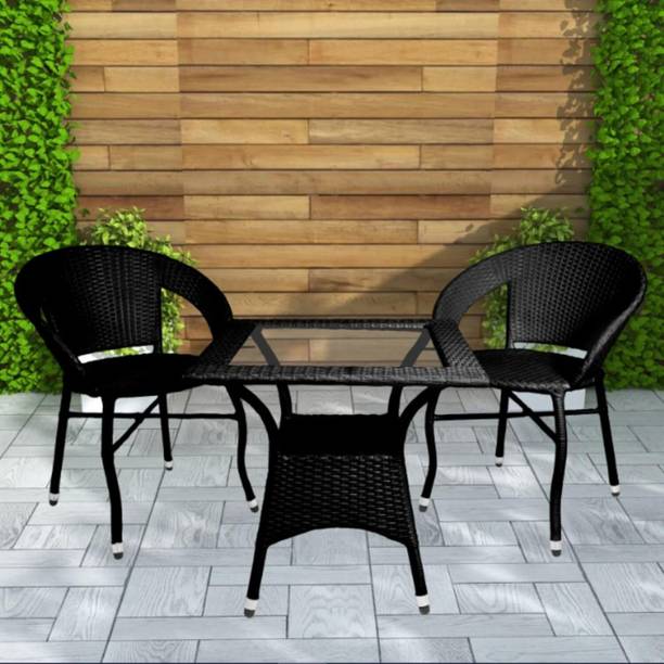 KLODOR Garden/Balcony/Terrace/Poolside Patio Seating Chair & Table Set For Outdoor Metal Outdoor Chair