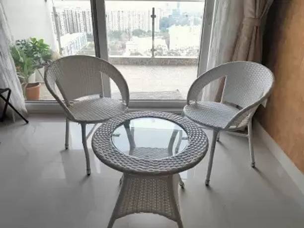 KLODOR Premium Designer Garden/Balcony/Terrace/Poolside Patio Seating Chair & Table Set Metal Outdoor Chair