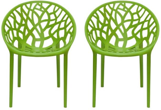 ACTIVA Crystal Plastic Arm Chair| Comfortable&Stackable Chairs for Home/Patio/Garden| Plastic Outdoor Chair